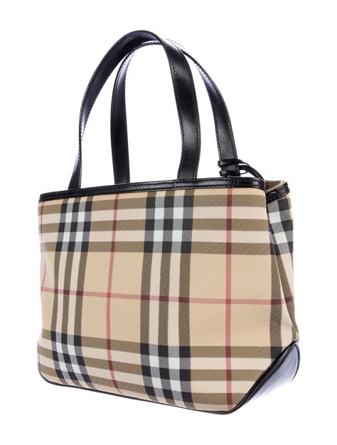 burberry nova check small tote|burberry medium top handle tote.